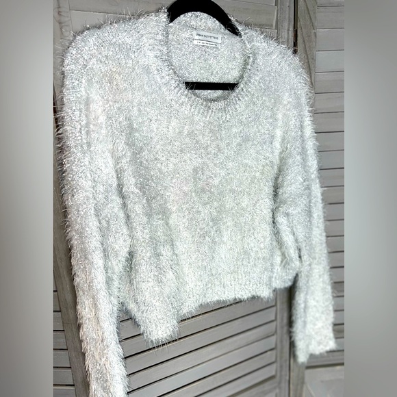 Urban Outfitters Sweaters - 🤩 NEW ITEM! UO Silver Metallic Tinsel Sweater